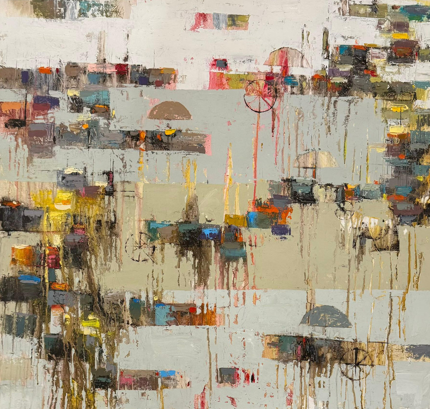 Painting by Ahmed Nassif 100x100cm - 2025