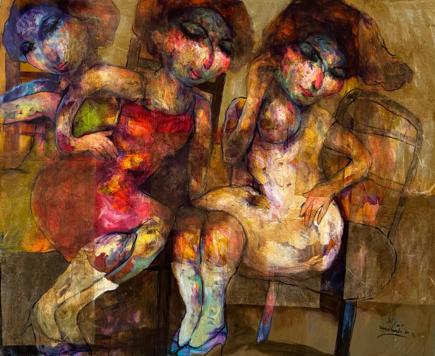Painting by Wadhah Mahdi 120x150cm -2016