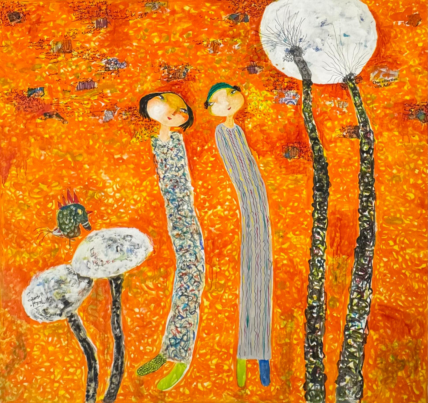 Painting by Sattar Darwish 150x150cm - 2019