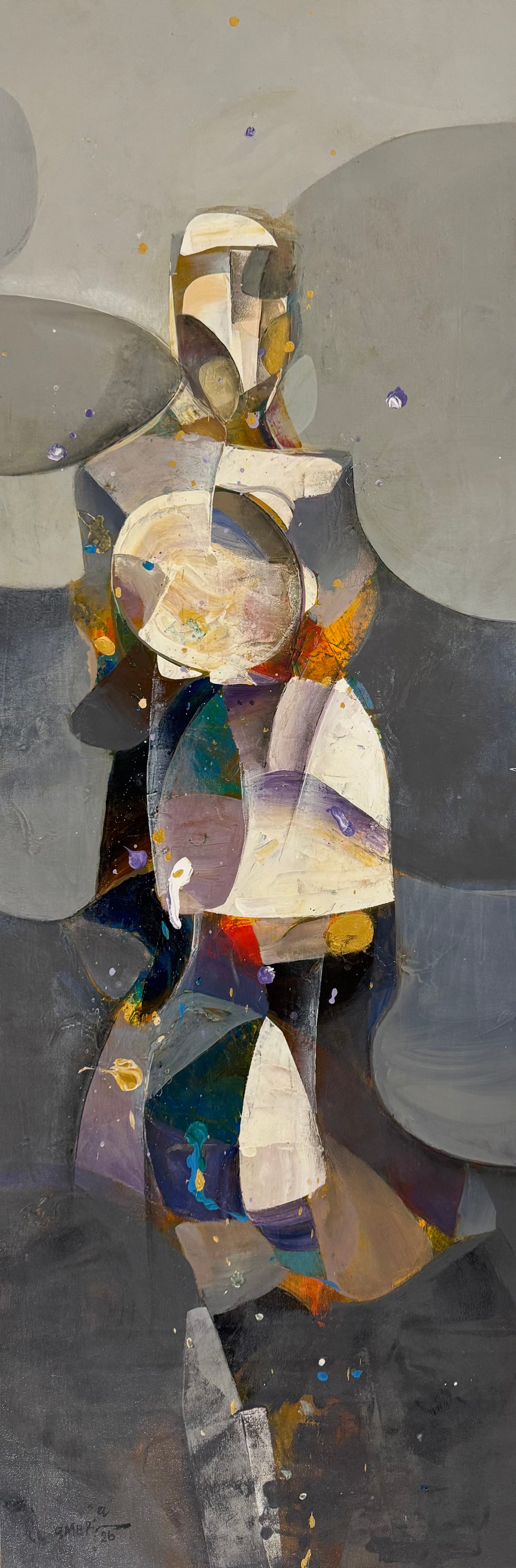 Painting by Amer Ali 120x40cm - 2025