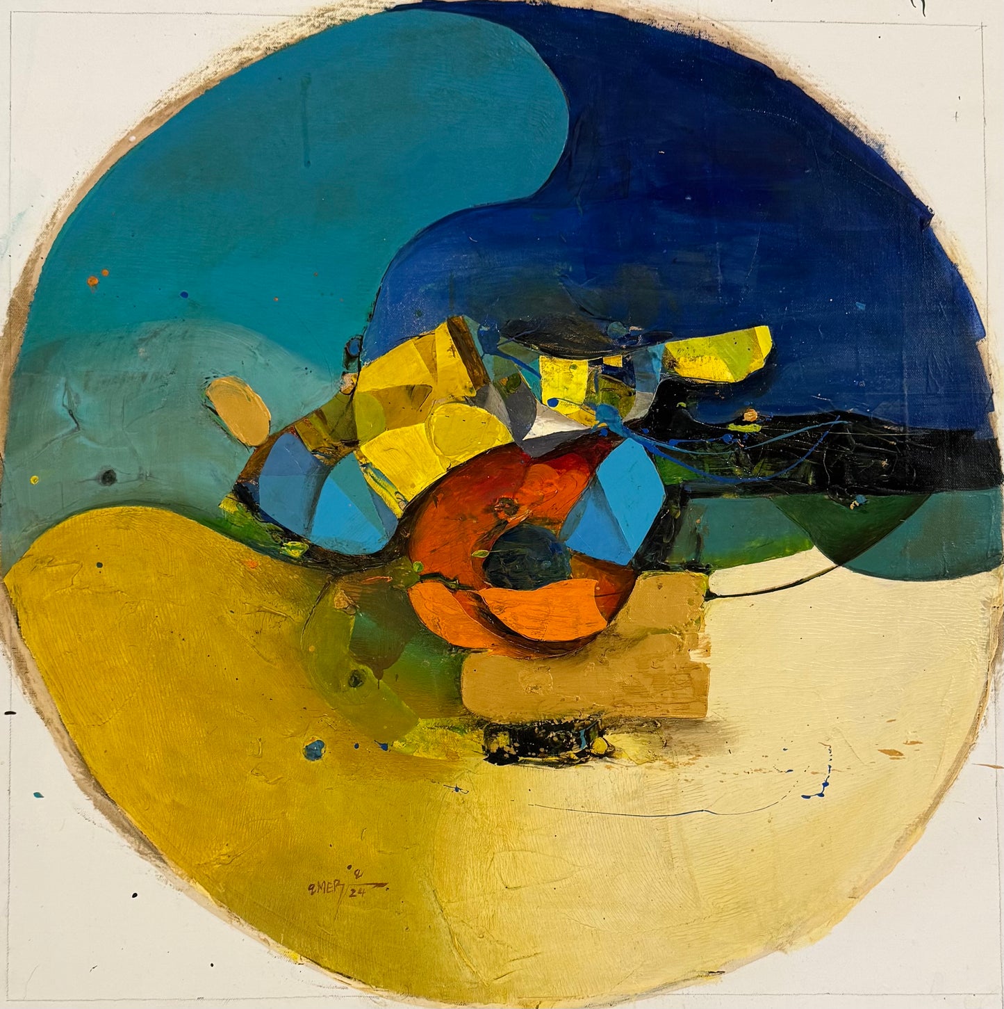Painting by Amer Ali 60x60cm - 2024