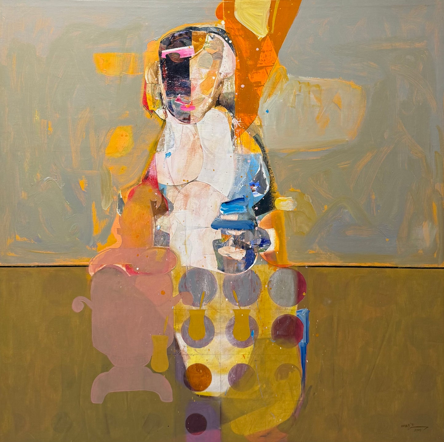 Painting by Amer Ali 100x100cm - 2109