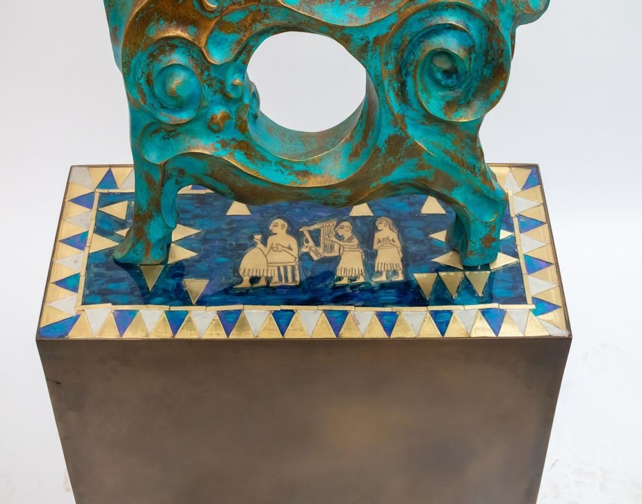 Bronze Sculpture by Anas Al Alousi 189x75x26 - 2024