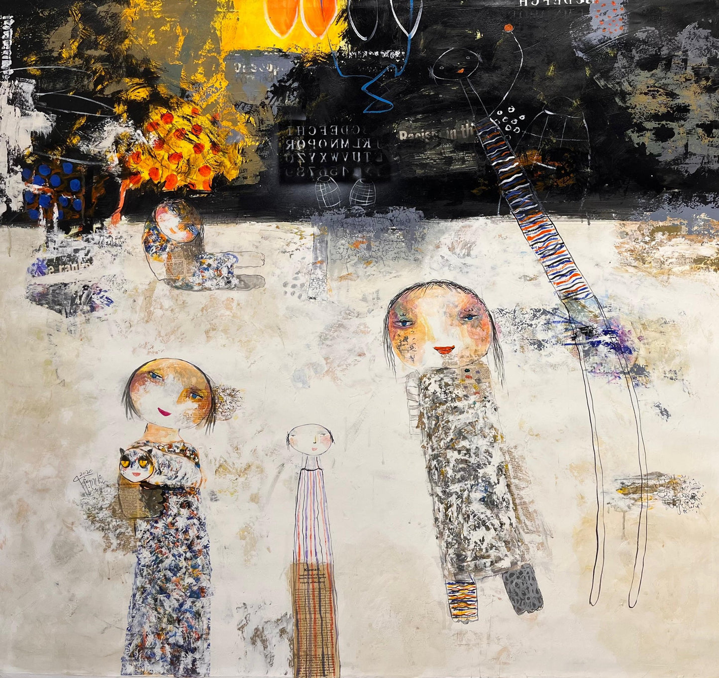 Painting by Satar Darwish 150x150cm - 2020