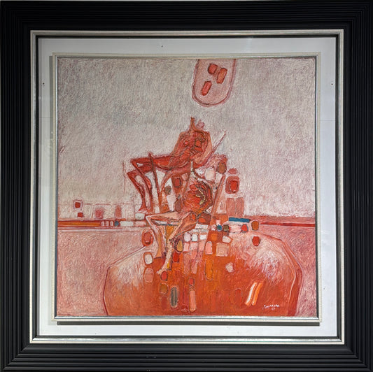 Painting by Amer Al Obaidi 90x90cm - 1997