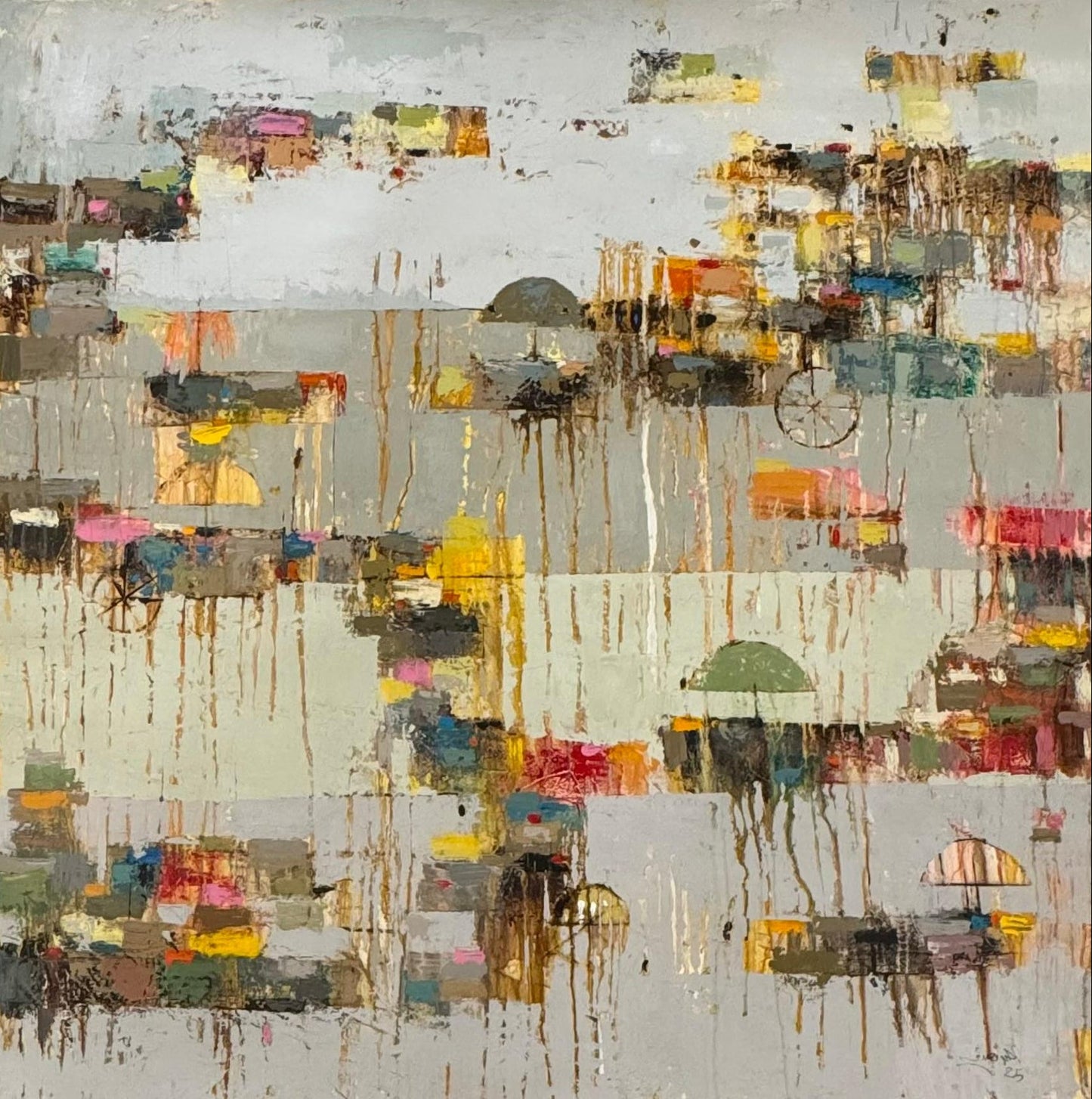Painting by Ahmed Nassif 100x100cm - 2025