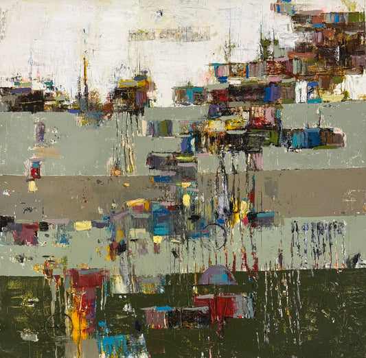 Painting by Ahmed Nassif 100x100cm - 2025