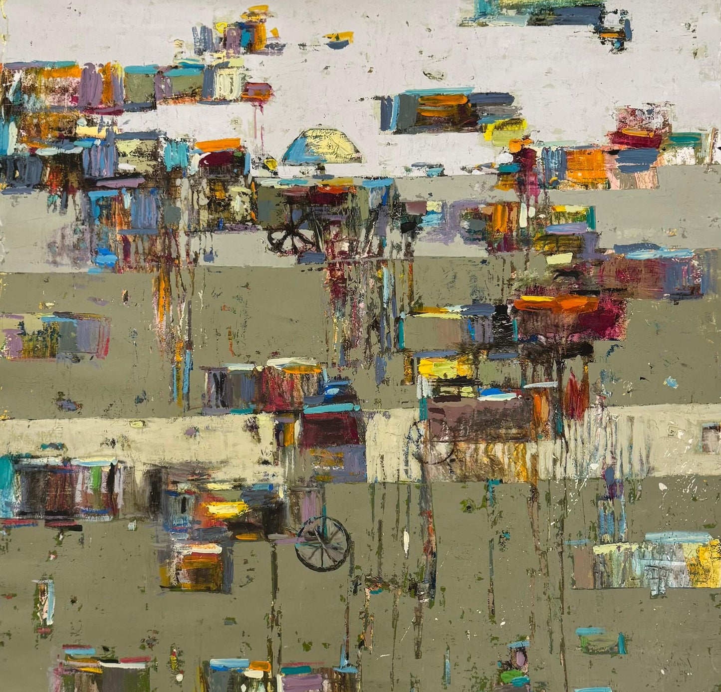 Painting by Ahmed Nassif 100x100cm - 2025