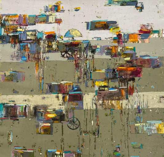 Painting by Ahmed Nassif 100x100cm - 2025