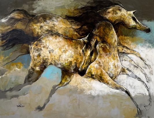 Painting by Wadhah Mahdi 180x140cm - 2018