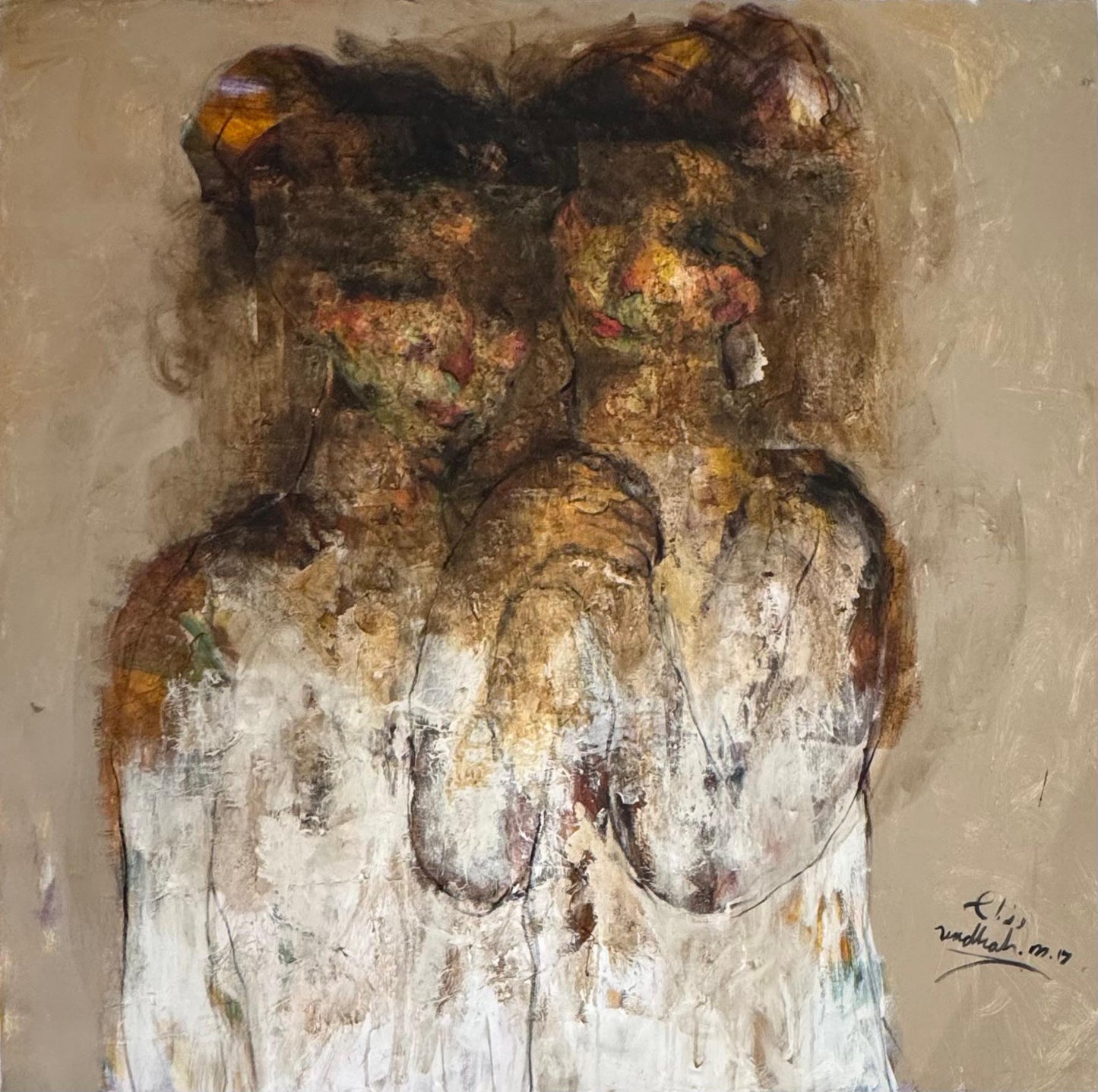 Painting by Wadhah Mahdi 120x120cm - 2017