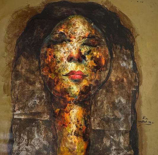 Painting by Wadhah Mahdi 120x120cm - 2021