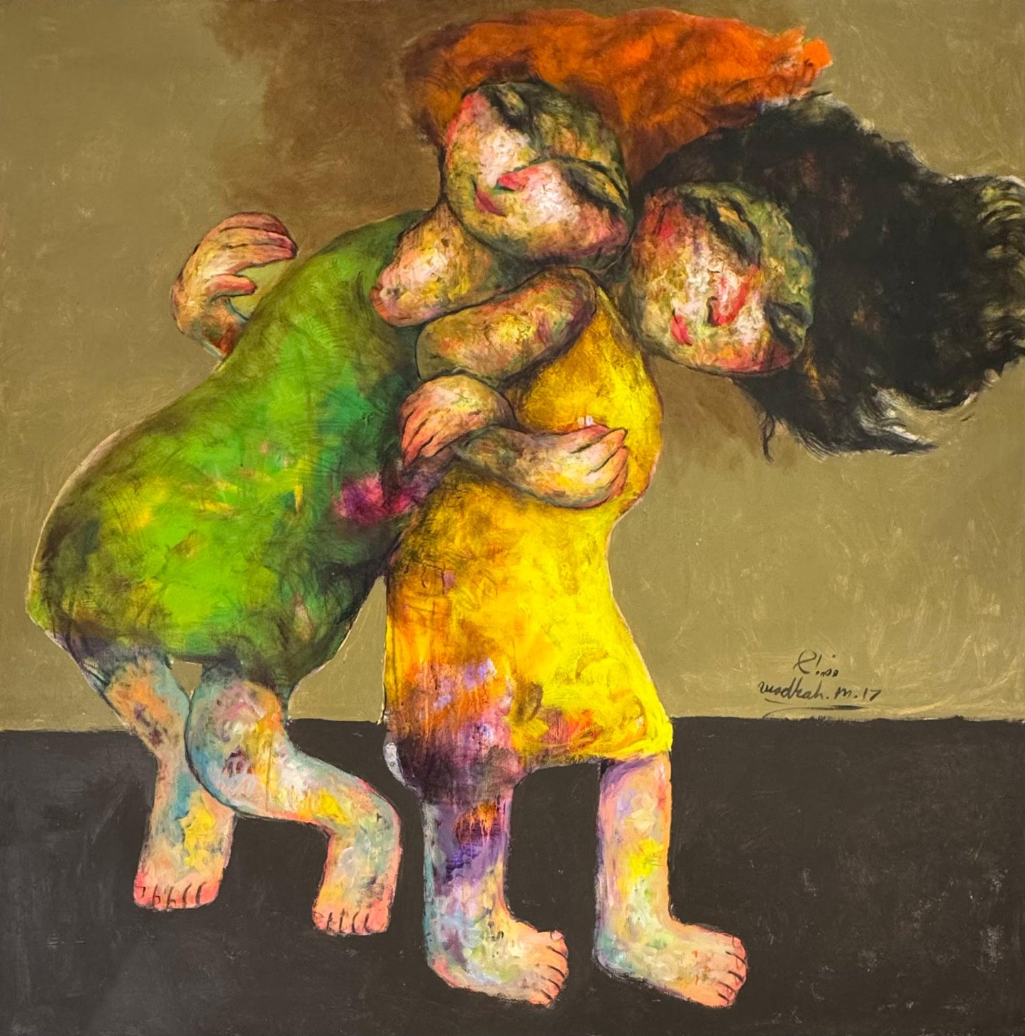 Painting by Wadhah Mahdi 150x150cm - 2017