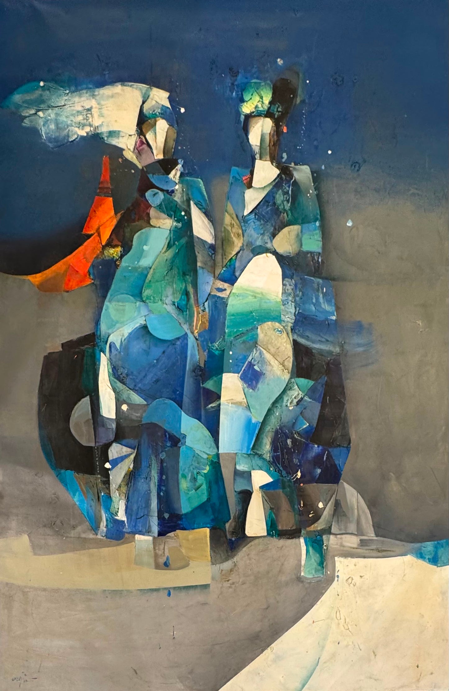Painting by Amer Ali 120x180cm - 2025
