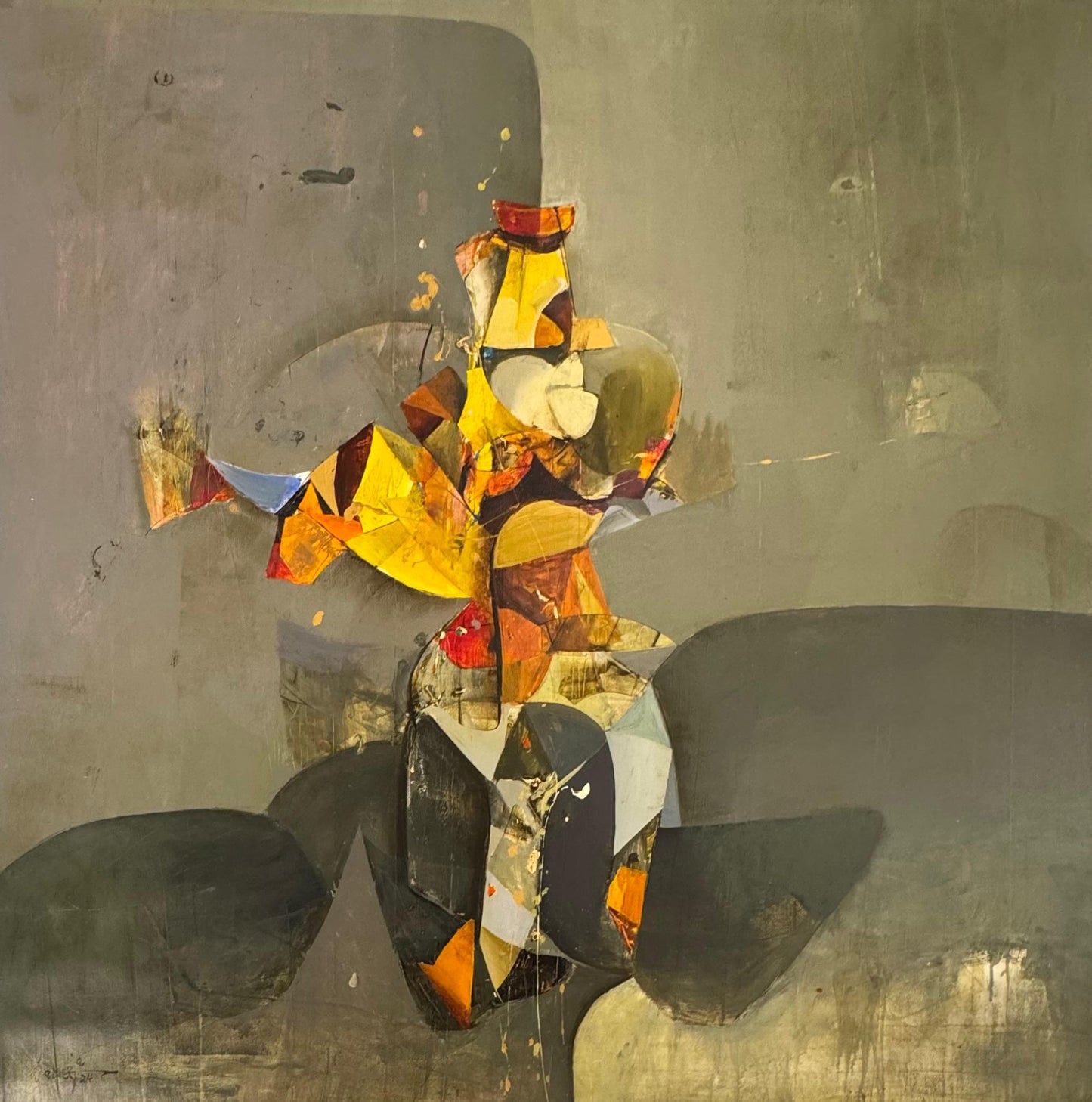 Painting by Amer Ali 100x100cm - 2024