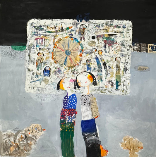 Painting by Sattar Darwish 150x150cm - 2020
