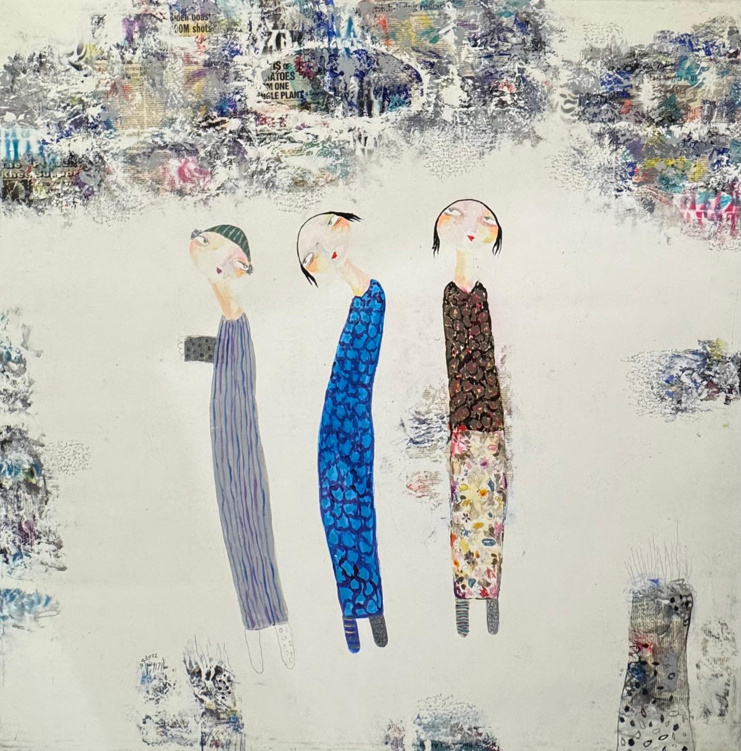 Painting by Sattar Darwish 150x150cm - 2022