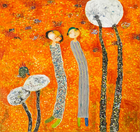 Painting by Sattar Darwish 150x150cm - 2019