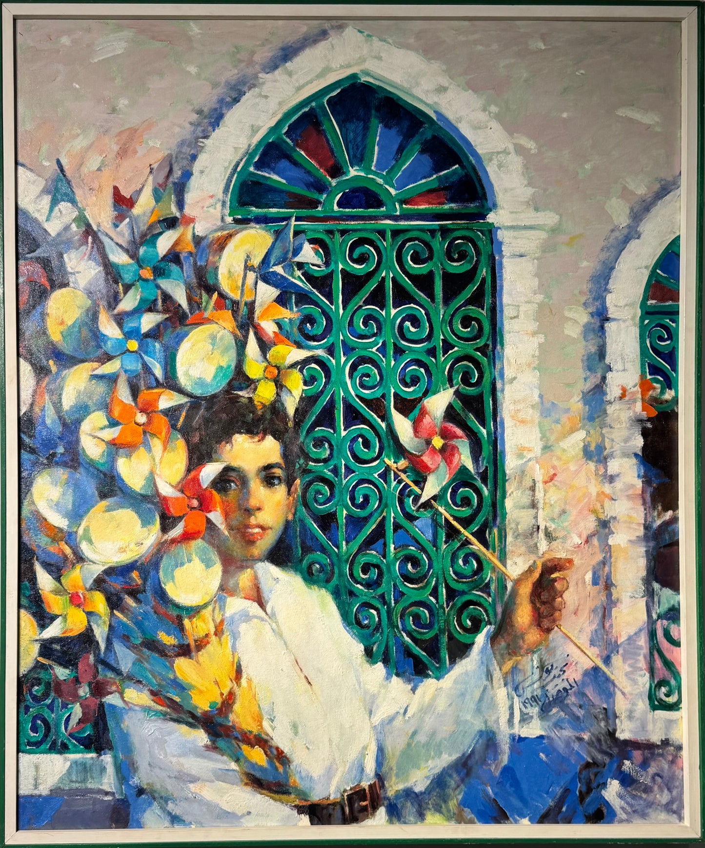 Painting by Najib Younis 90x116cm - 1991