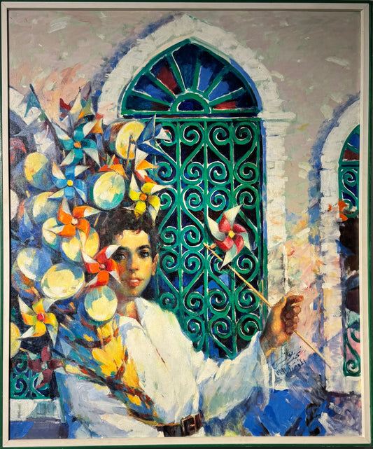 Painting by Najib Younis 90x116cm - 1991