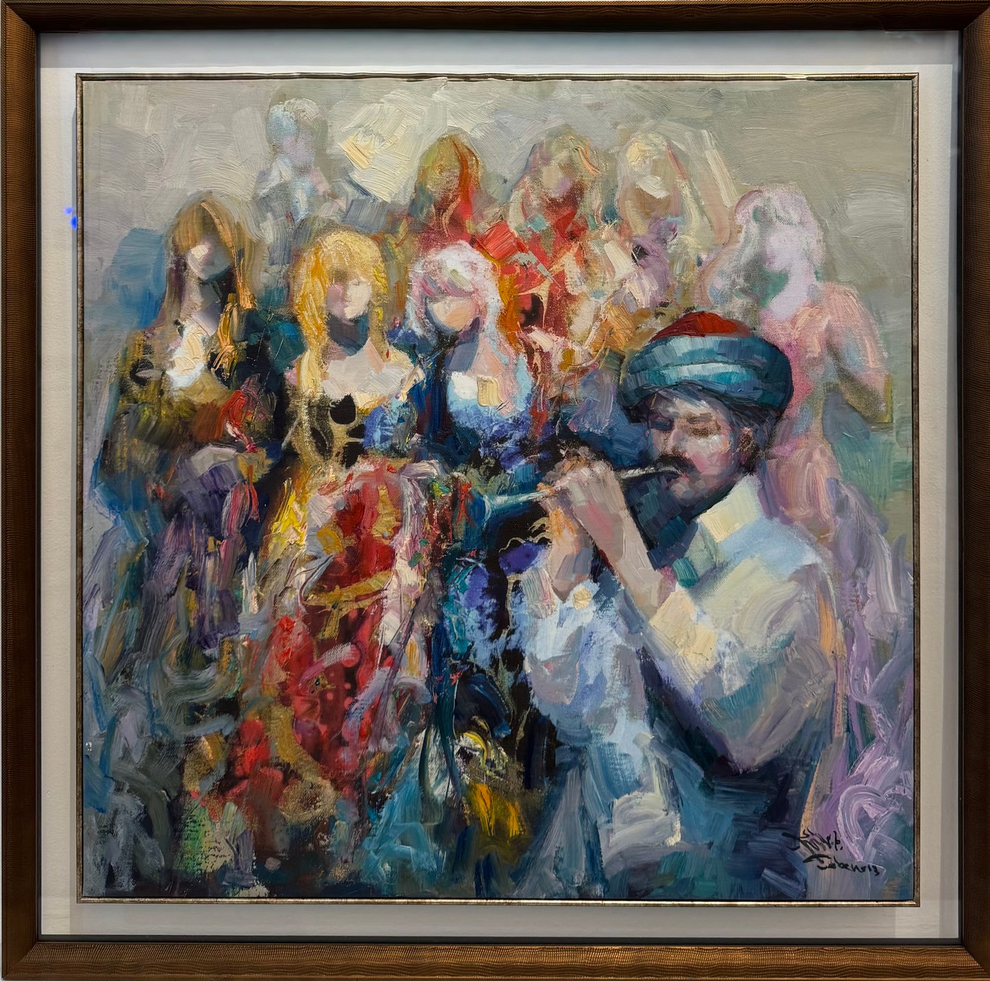 Painting by Jaber Al Sarai 55x58cm - 2013