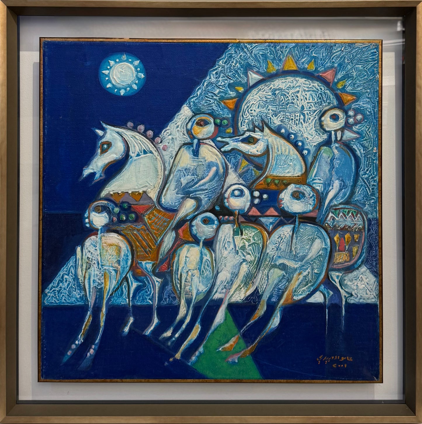 Painting by Amer Al Obaidi 60x60cm - 2001