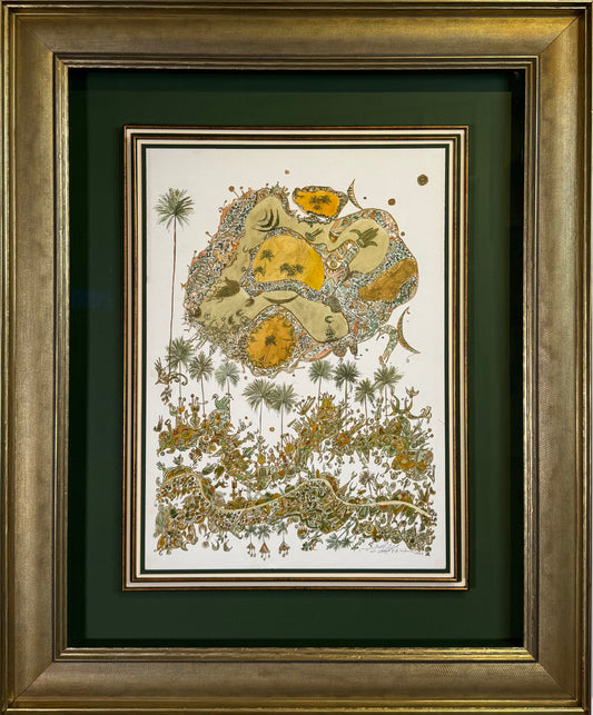 Painting by Widad Al Orfali 35x50cm - 1992
