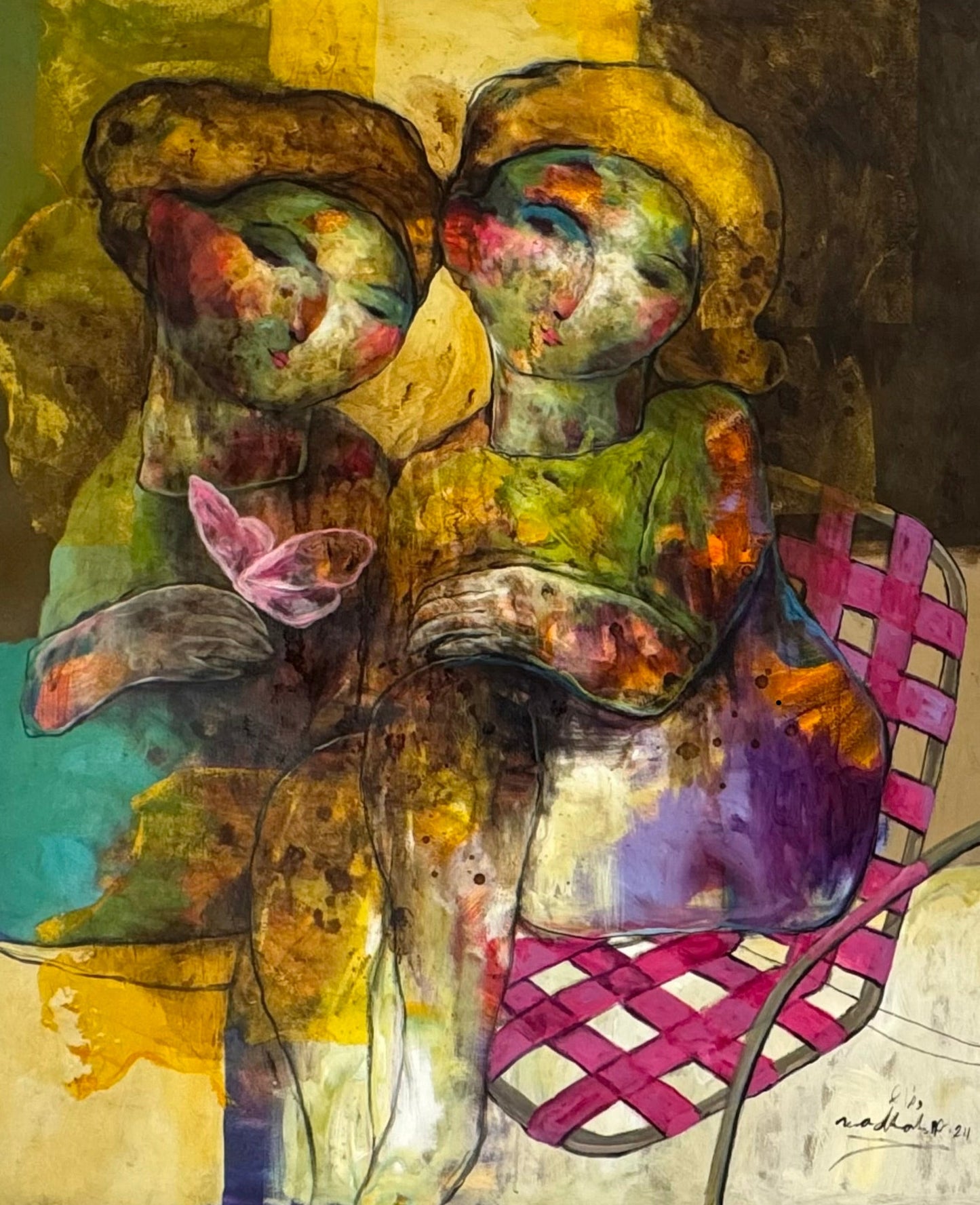 Painting by Wadhah Mahdi 100x120cm - 2024