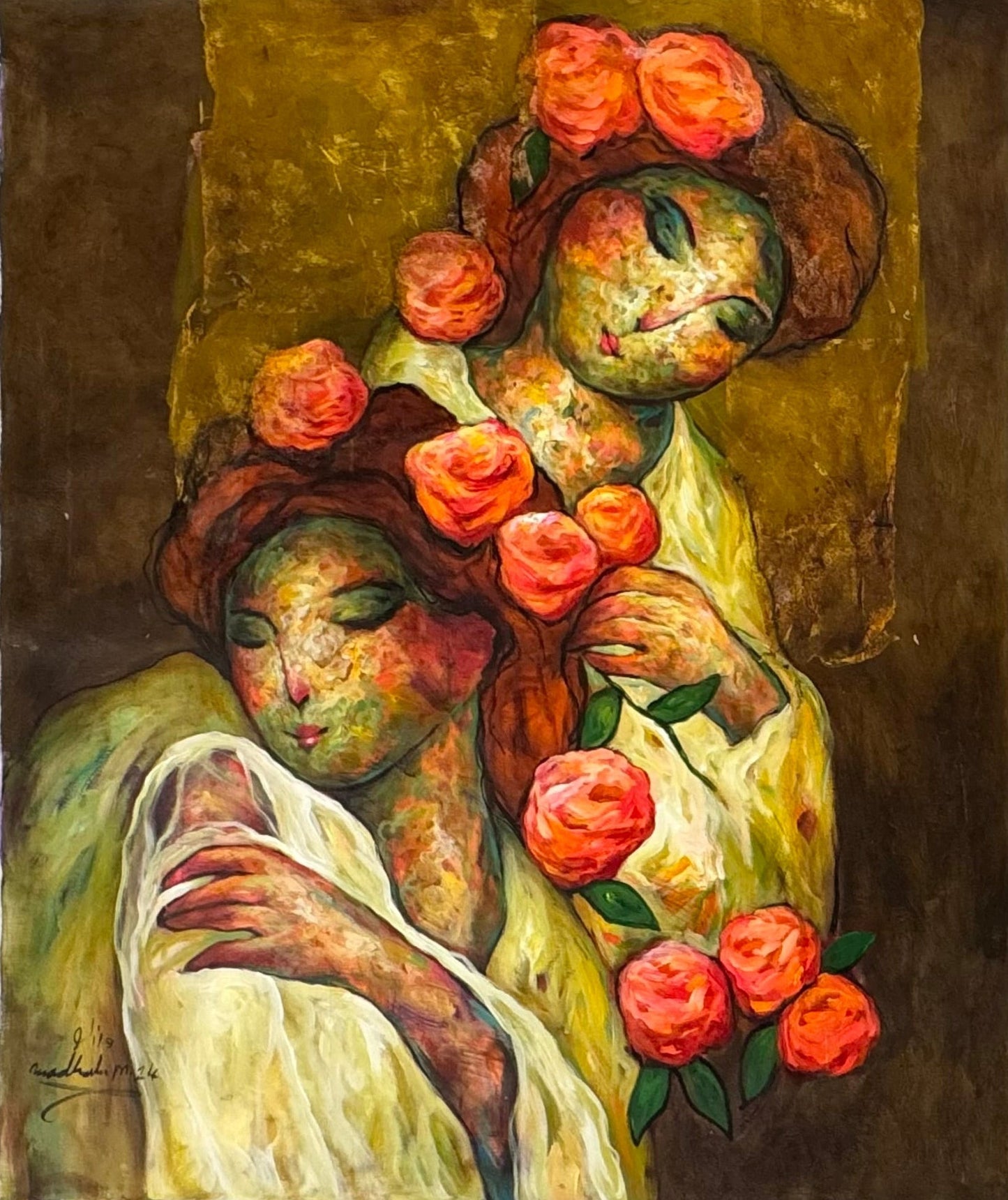 Painting by Wadhah Mahdi 100x120cm - 2024