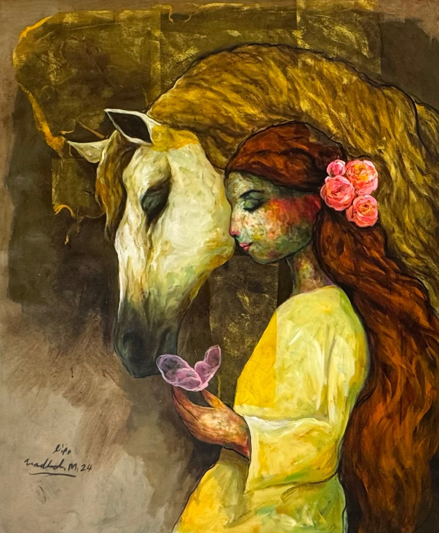 Painting by Wadhah Mahdi 100x120cm - 2024