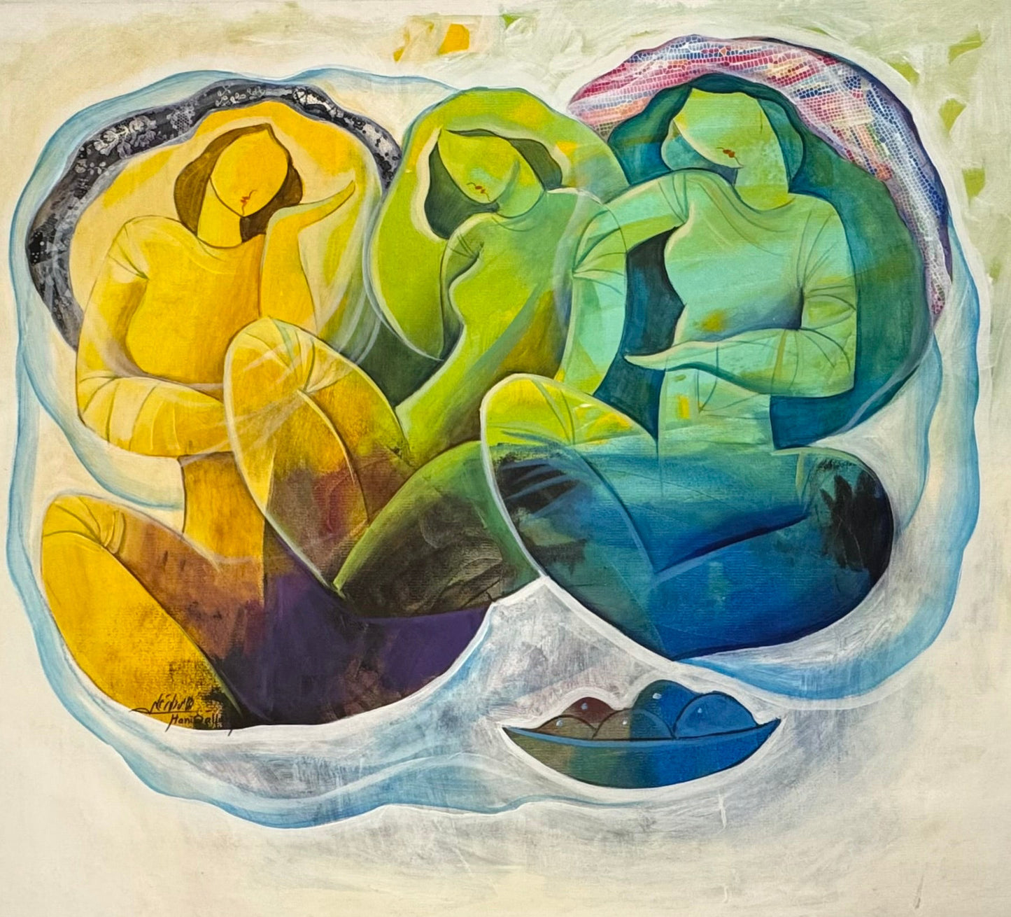 Painting by Hani Dallah 90x100cm - 2016