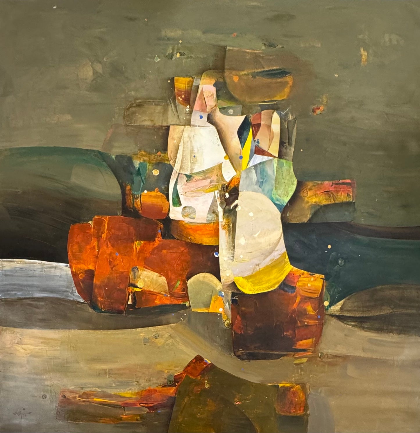 Painting by Amer Ali 150x150cm - 2026