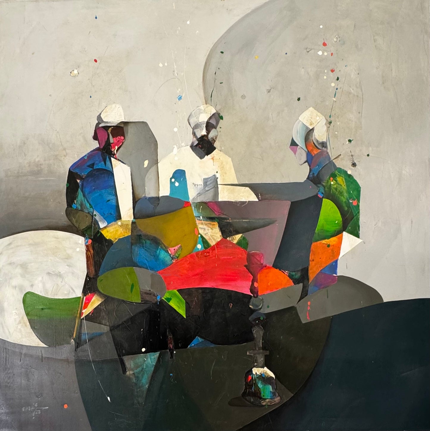 Painting by Amer Ali 120x120cm - 2023