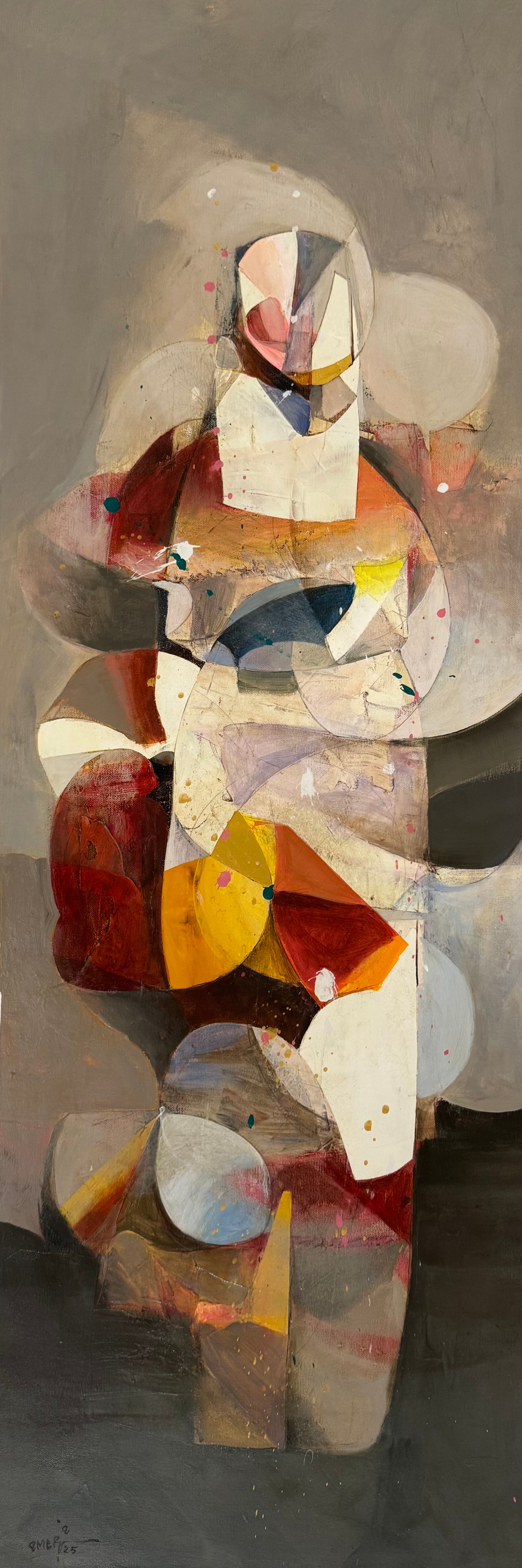 Painting by Amer Ali 120x40cm - 2025