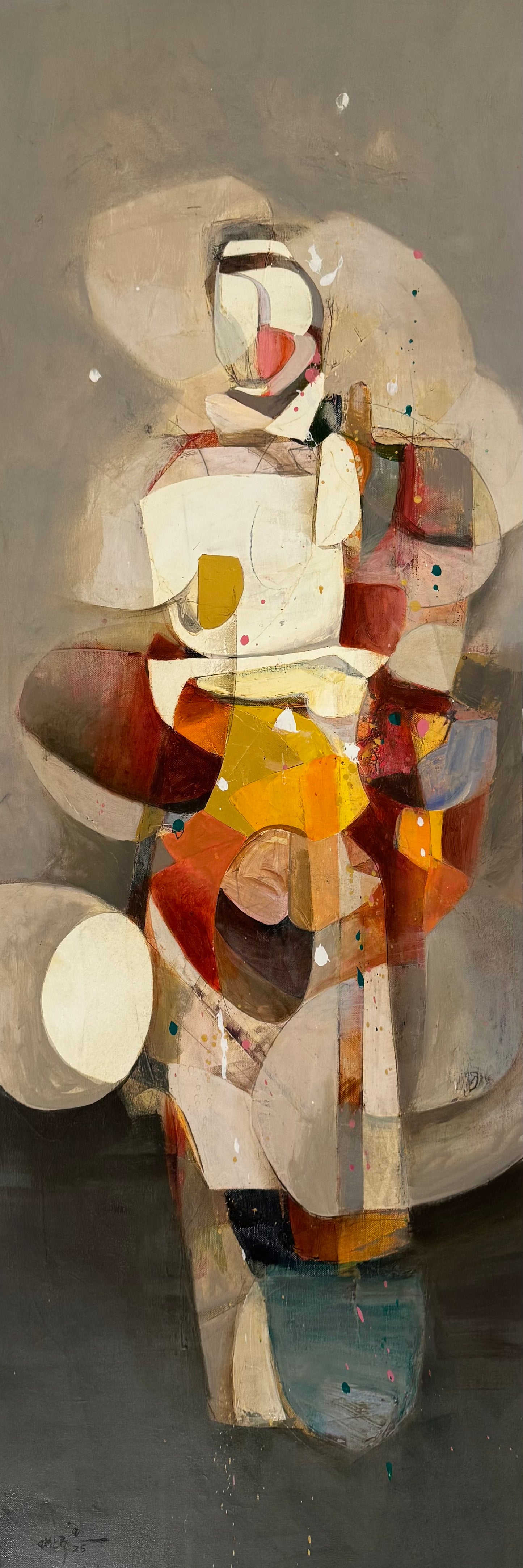 Painting by Amer Ali 120x40cm - 2025