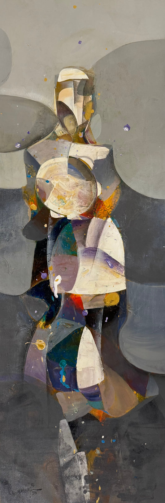 Painting by Amer Ali 120x40cm - 2025