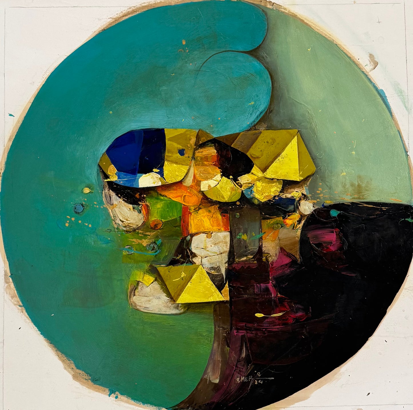 Painting by Amer Ali 60x60cm - 2024