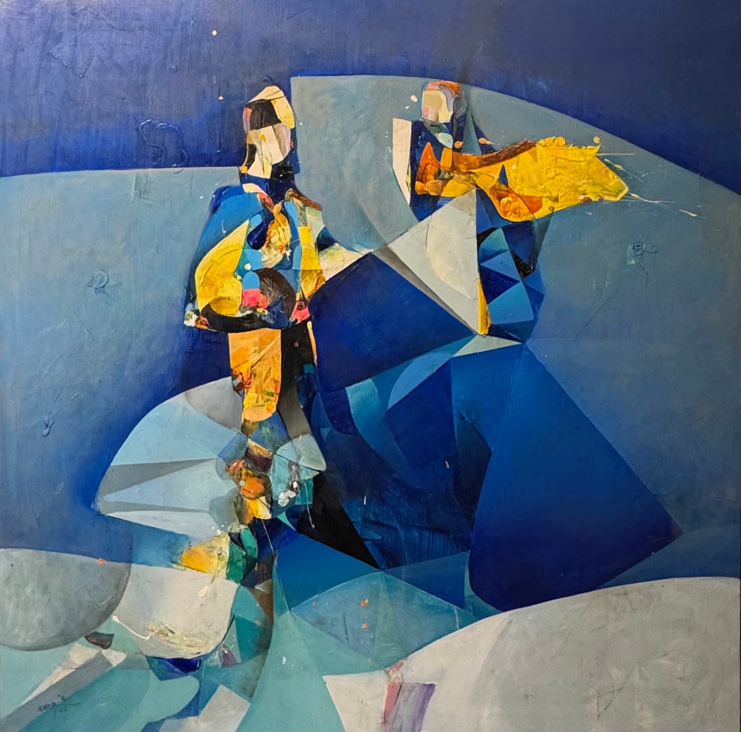 Painting by Amer Ali 150x150cm - 2024