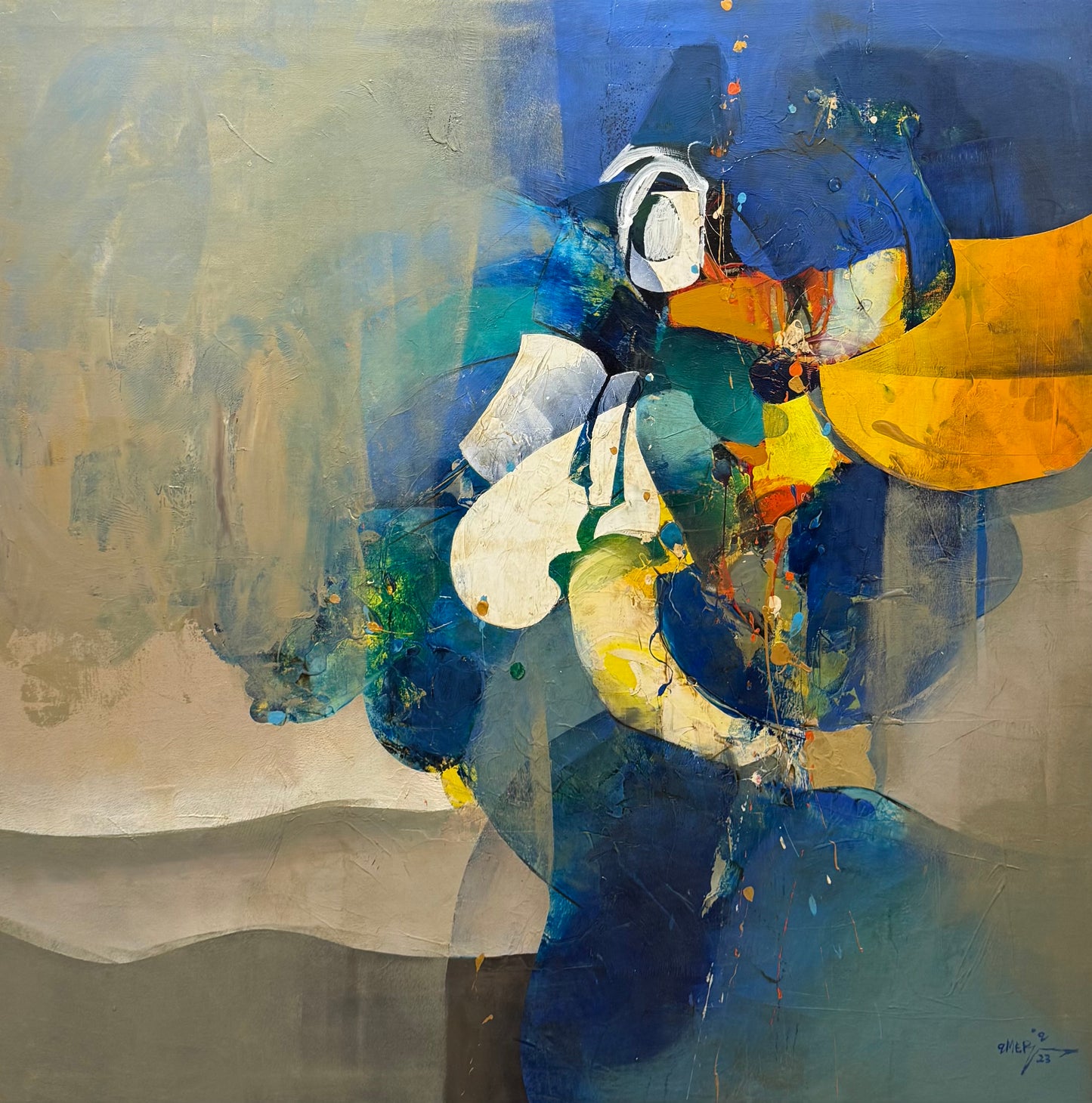 Painting by Amer Ali 100x100cm - 2023