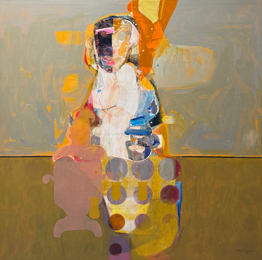 Painting by Amer Ali 100x100cm - 2109
