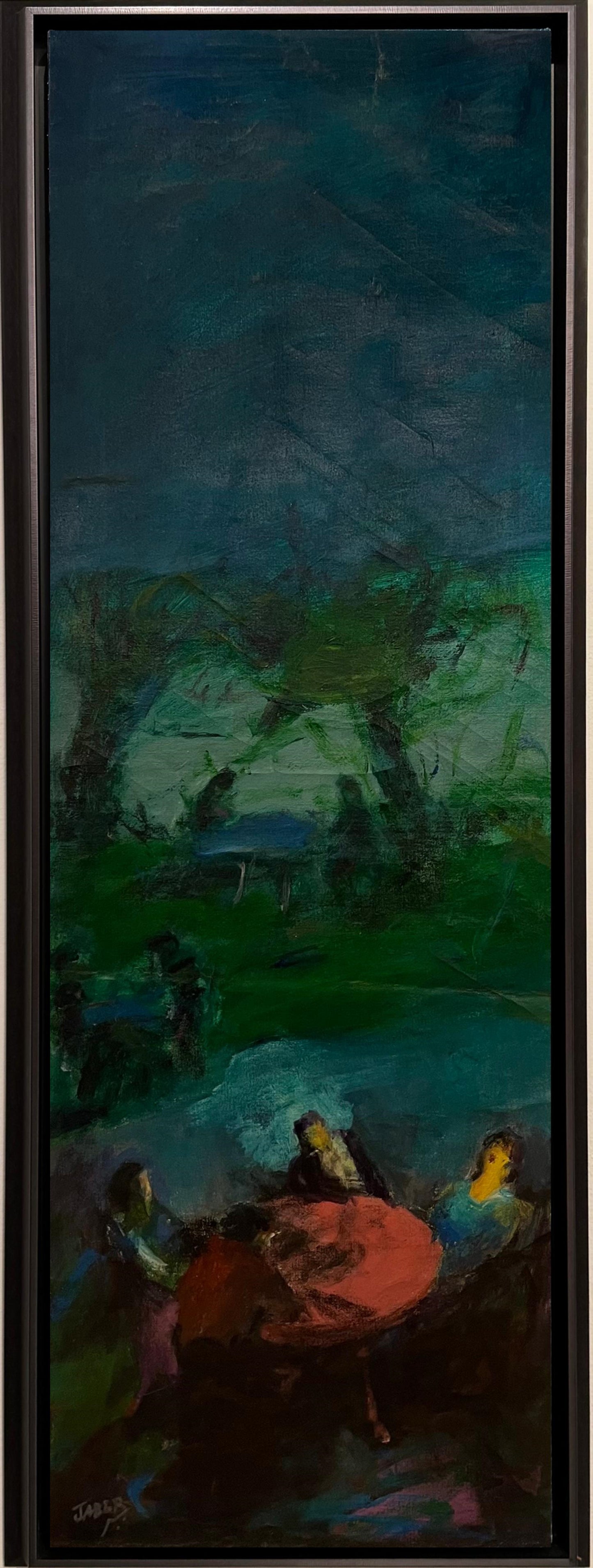 Painting by Jaber Alwan 40x120cm - 2010