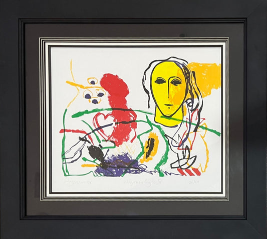 Painting by Dia Al Azzawi 56x49cm - 1996