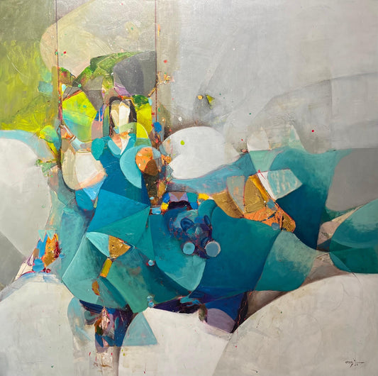 Painting by Amer Ali 150x150cm - 2022