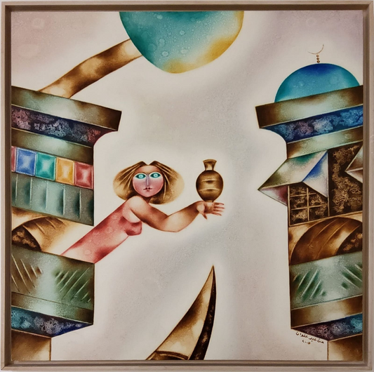 Painting by Hassan Abd Alwan 70x70cm - 2005
