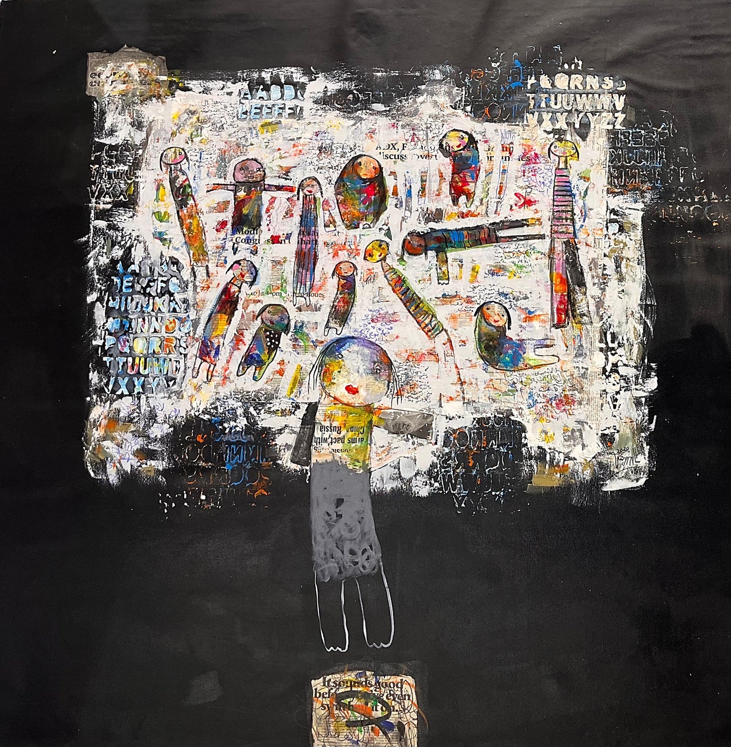 Painting by Satar Darwish 150x150cm - 2020