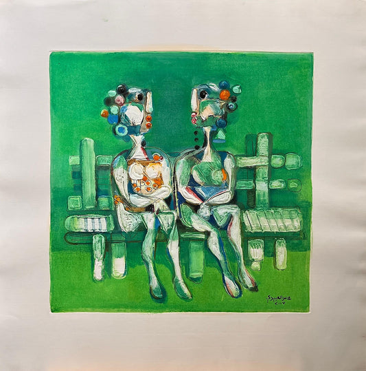 Painting by Amer Al Obaidi 50x50cm - 2007