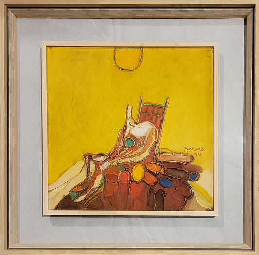 Painting by Amer Al Obaidi 40x40cm - 1997
