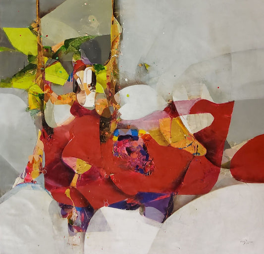 Painting by Amer Ali 150x150cm - 2022