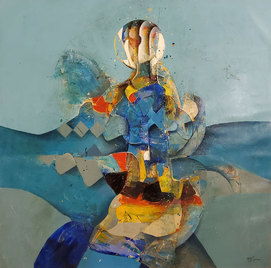 Painting by Amer Ali 120x120cm - 2021