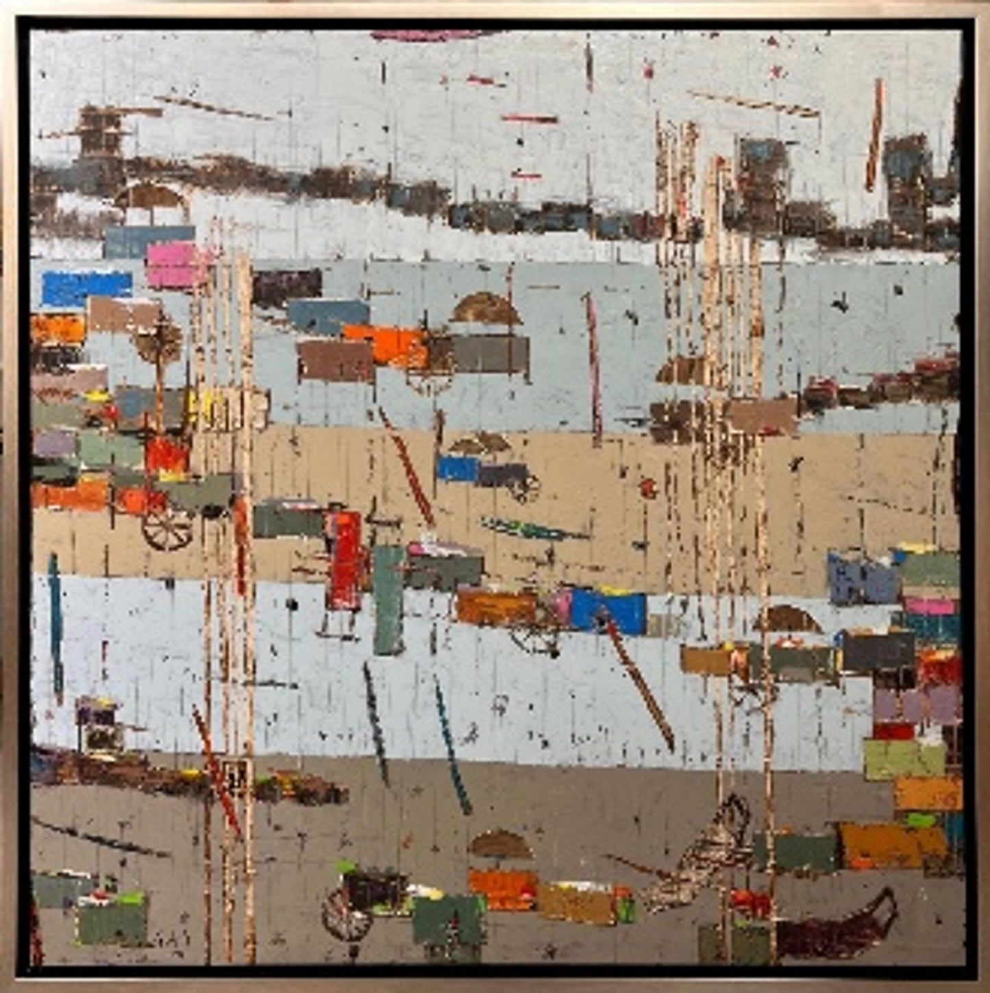 Painting by Ahmed Nassif 100x100cm - 2024